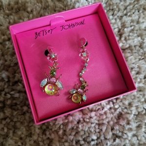 Betsy Johnson Asymmetrical Earrings